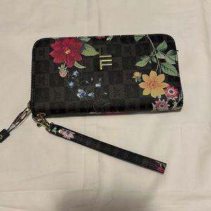 NWT London Fog Floral Wristlet